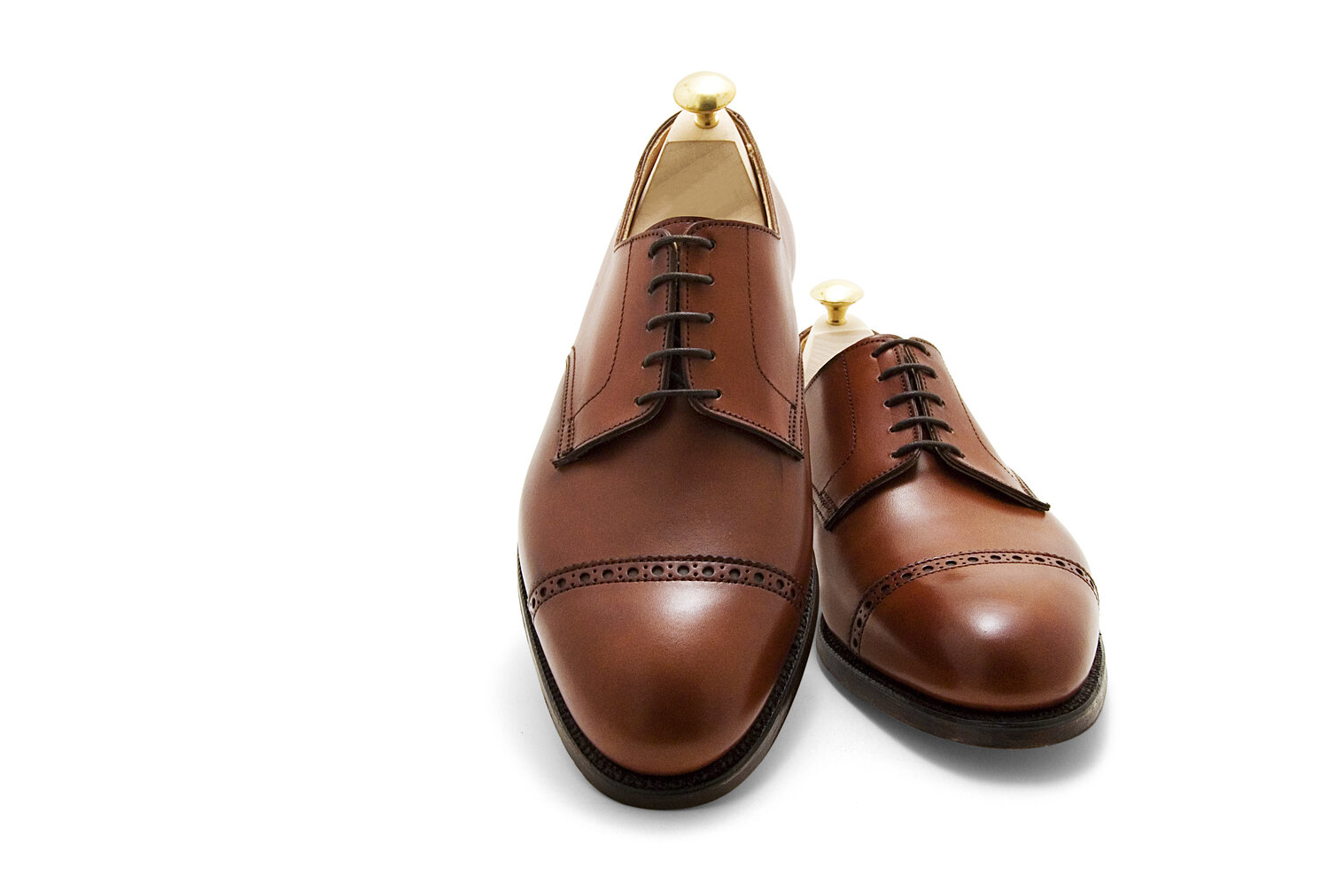 Crockett & Jones Draycott 2 Oxford Chestnut Calf-Sky valet shoes